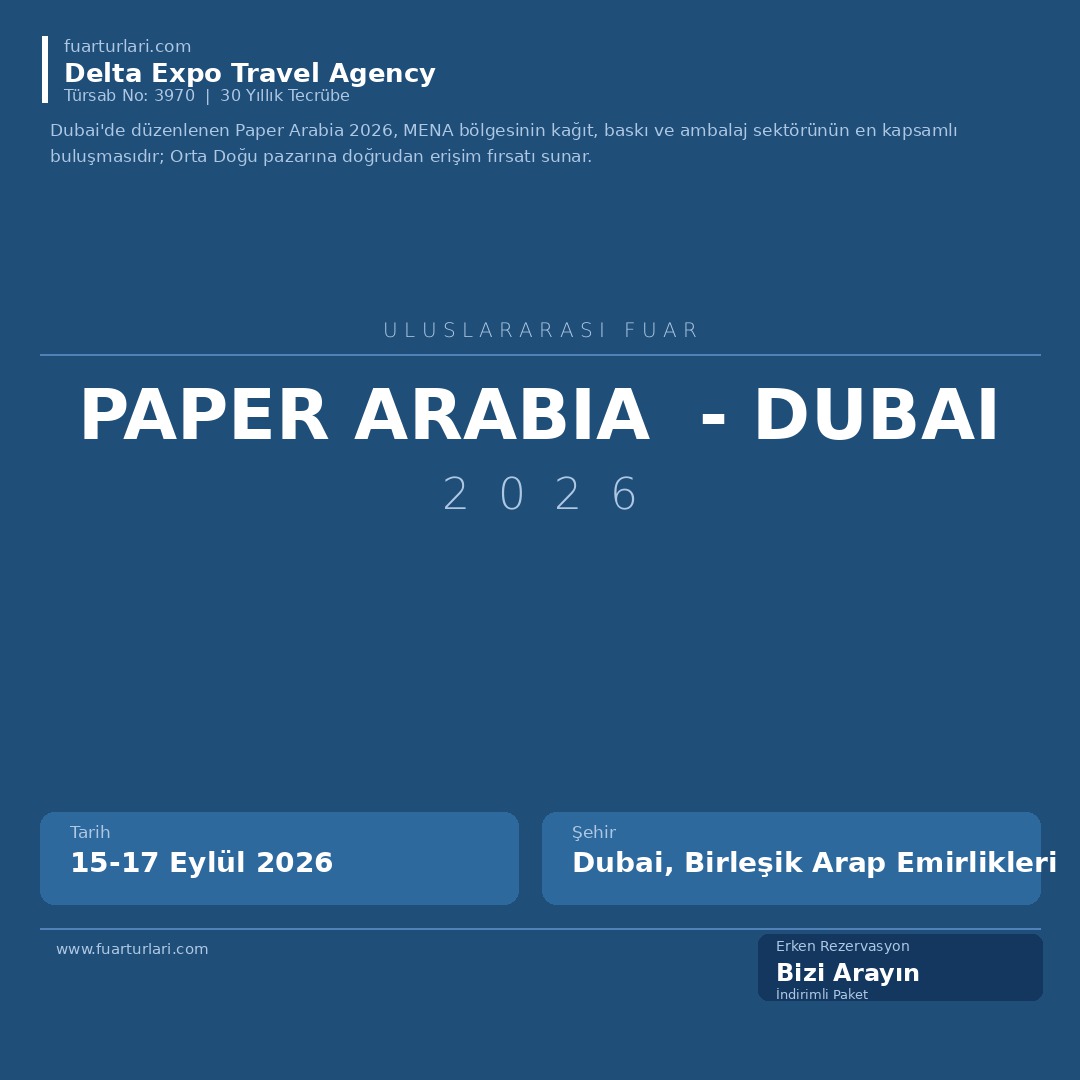 Paper Arabia 2026 - Dubai