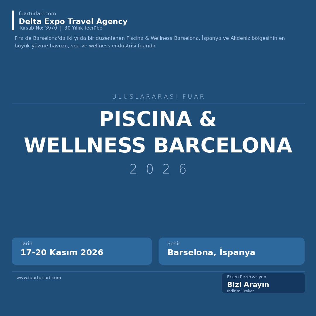 Piscina & Wellness Barcelona 2026