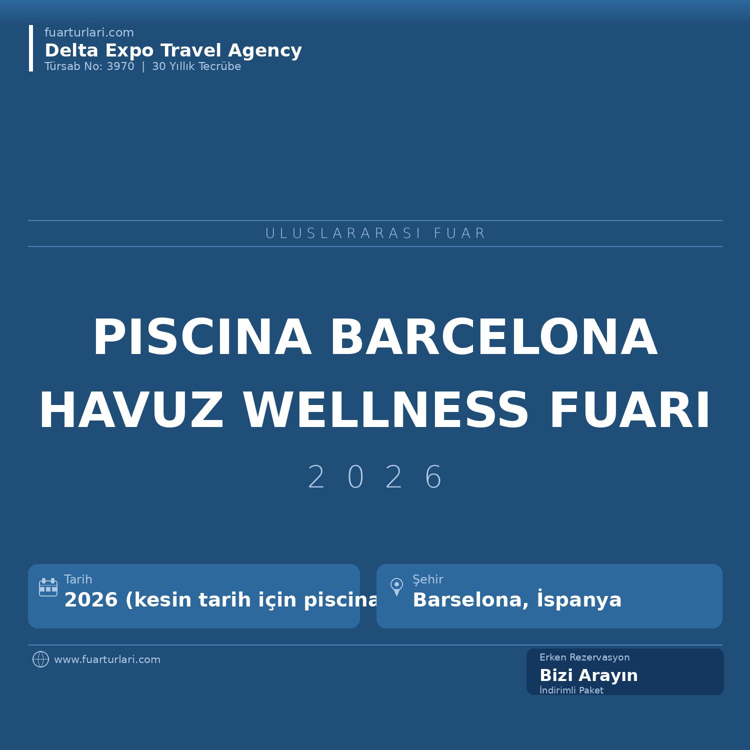 Piscina & Wellness Barcelona 2026 — Havuz ve Wellness Fuarı