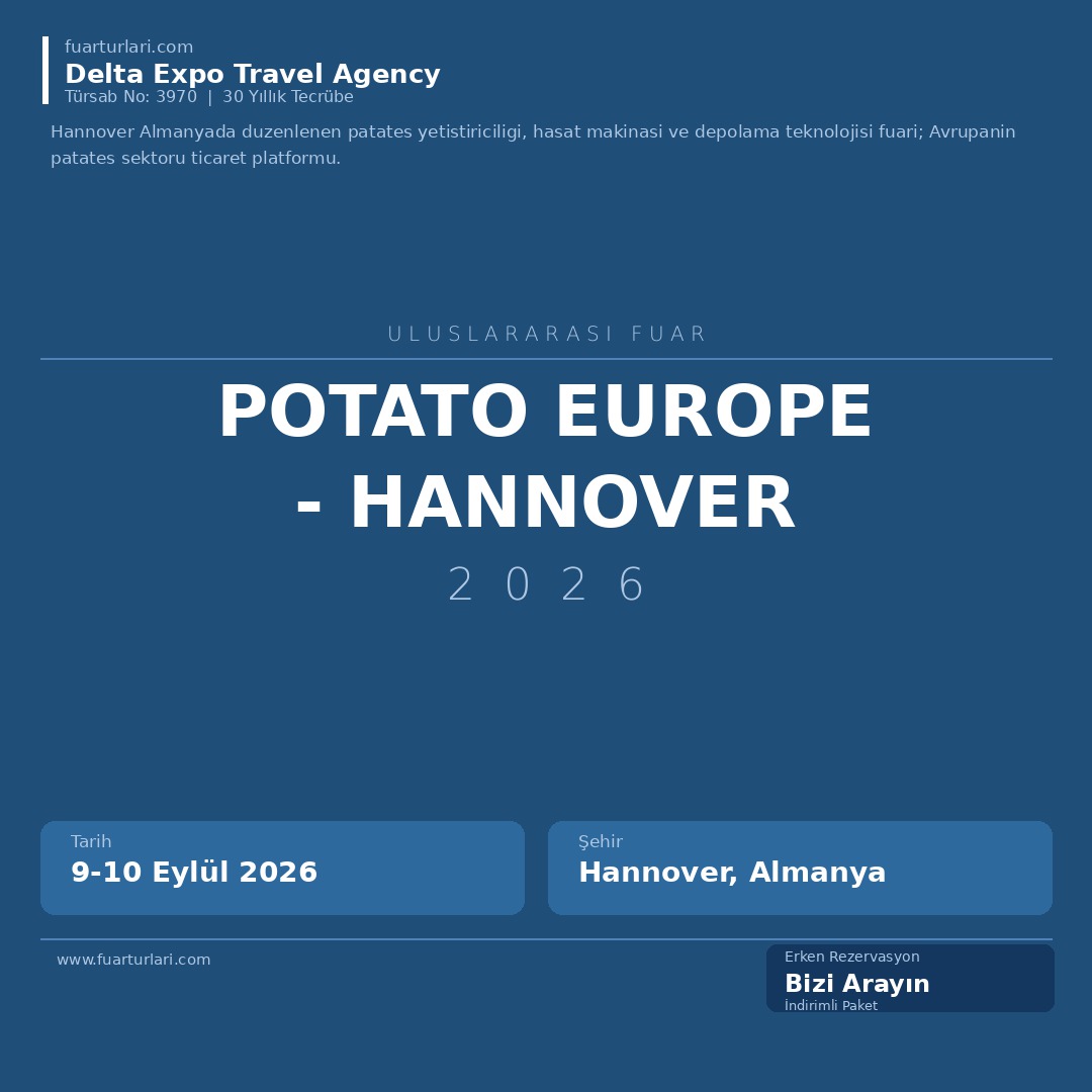 Potato Europe 2026 - Hannover