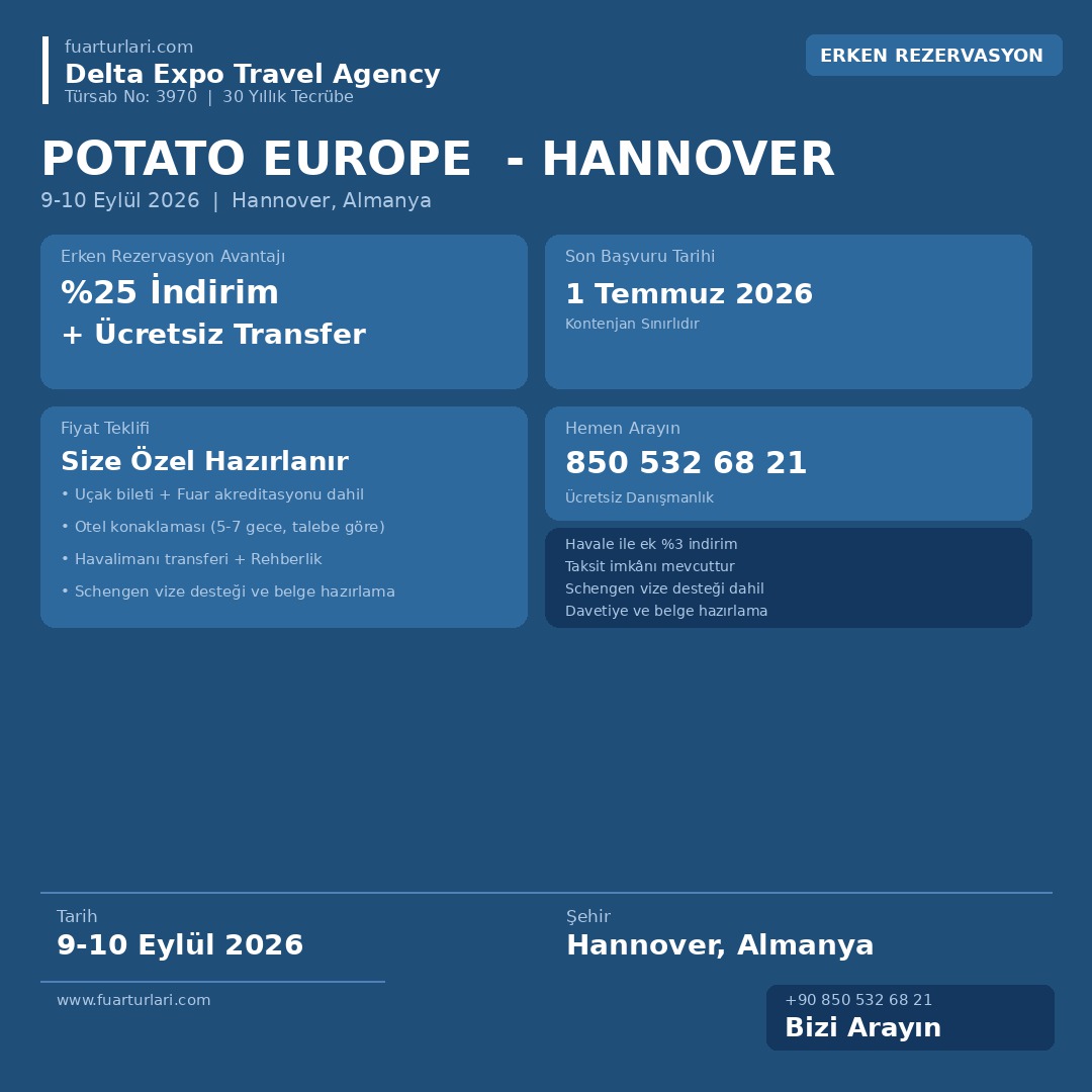 Potato Europe 2026 - Hannover