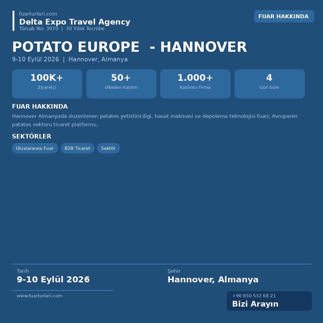Potato Europe 2026 - Hannover