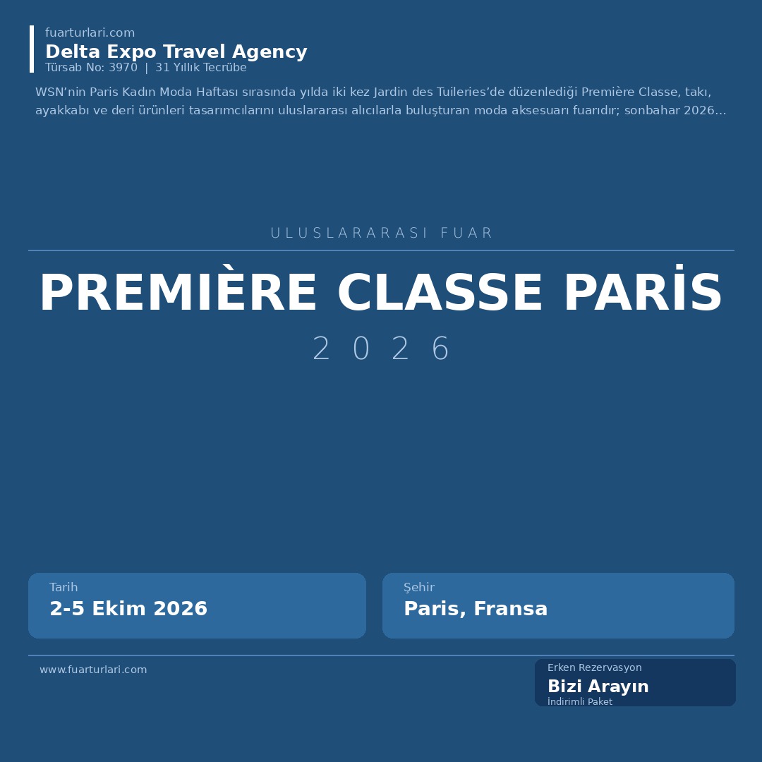 Première Classe Paris 2026