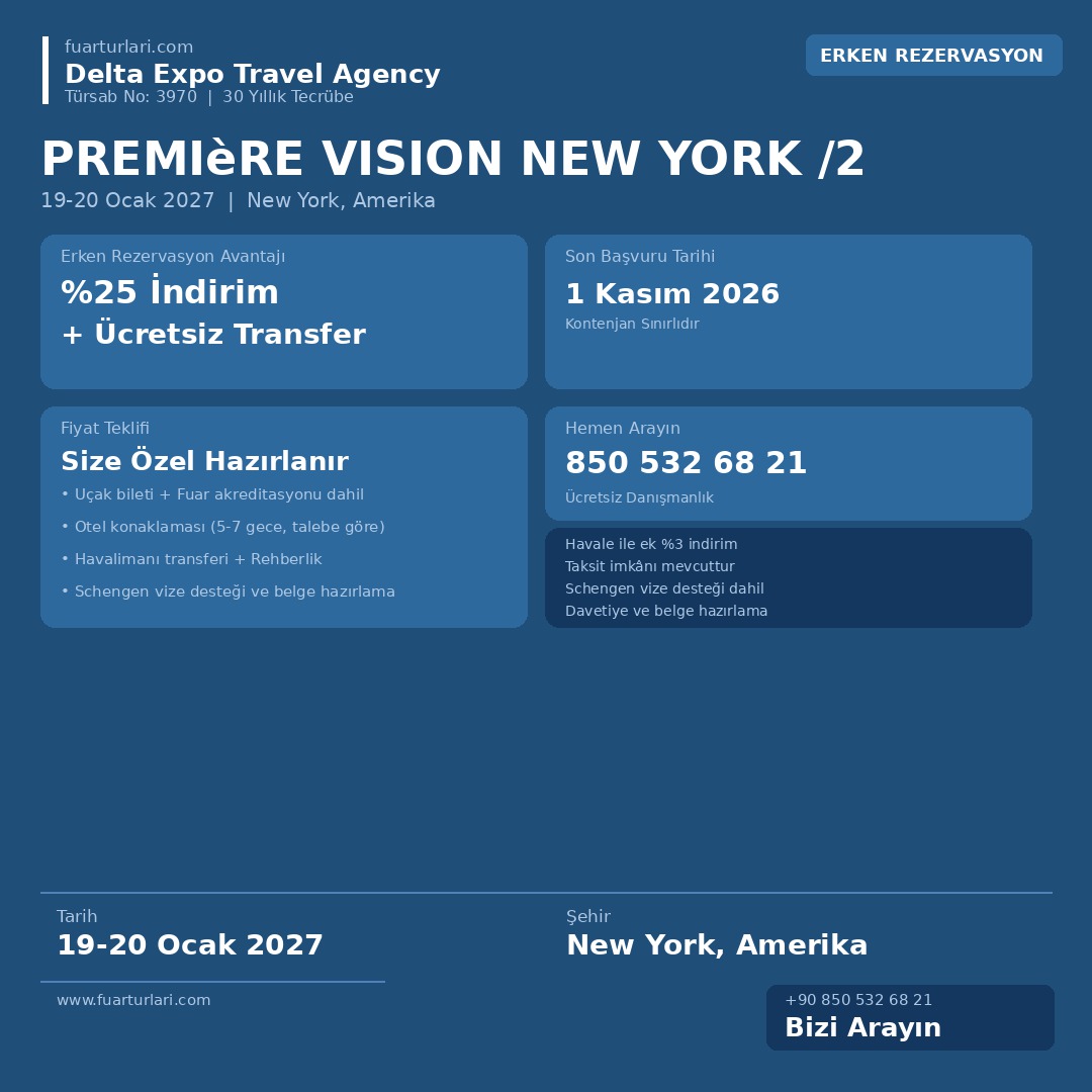 Première Vision New York 2027/2