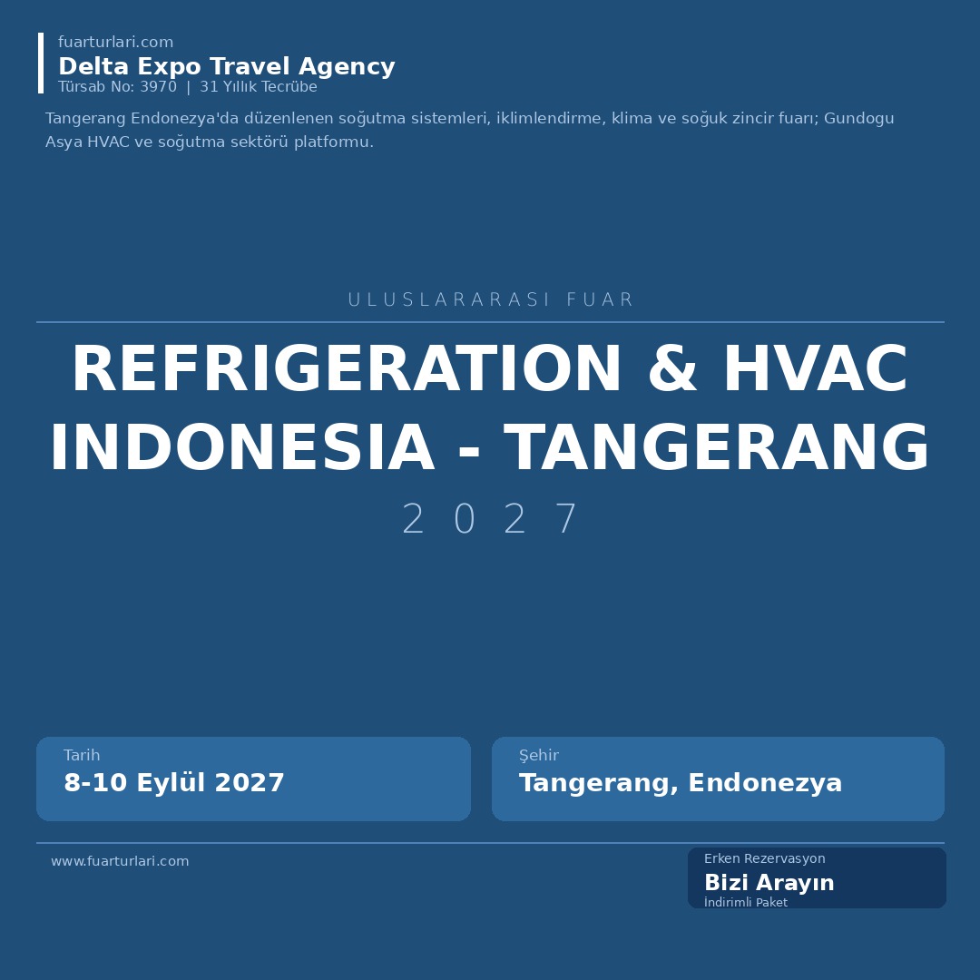 Refrigeration & HVAC Indonesia 2027 - Tangerang