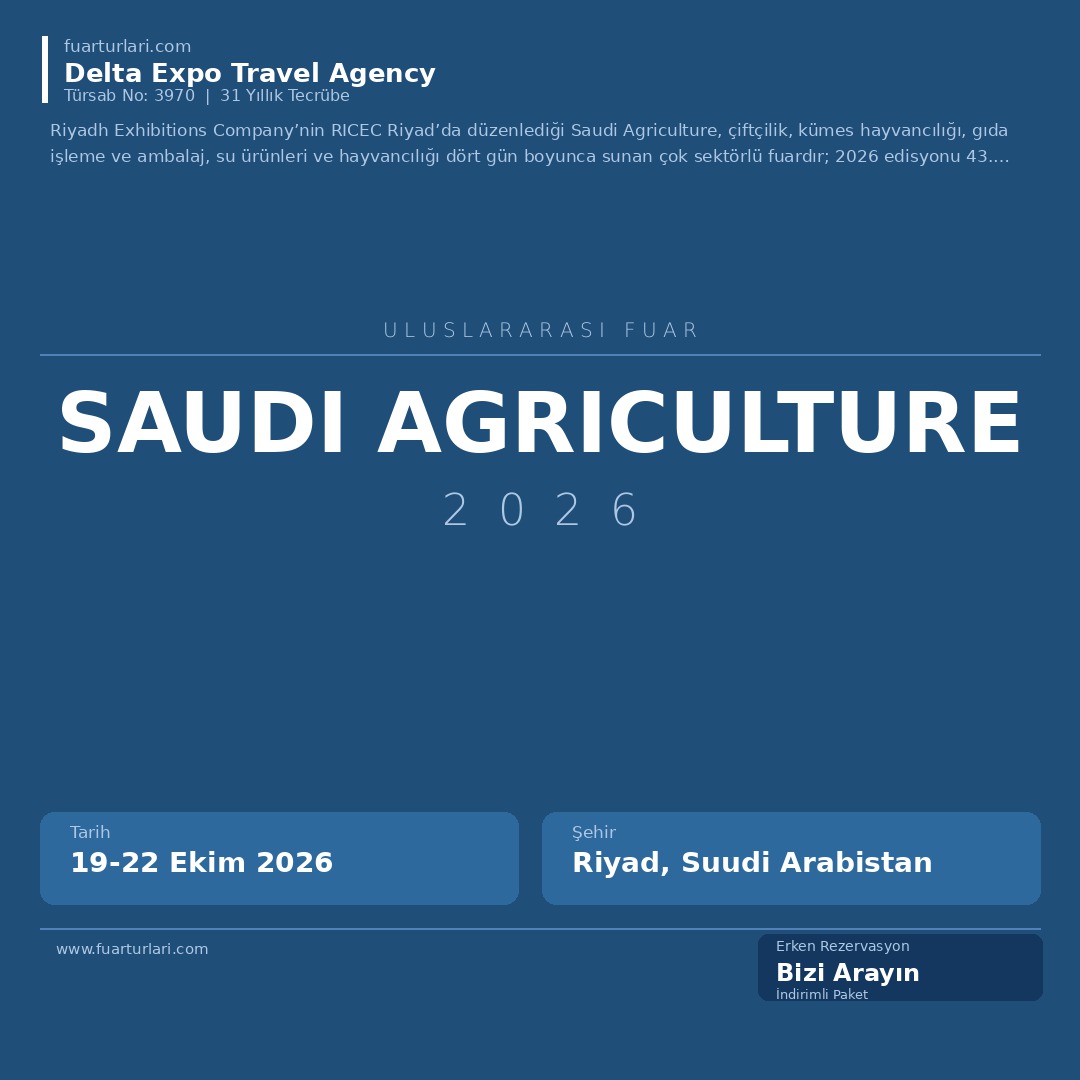 Saudi Agriculture 2026