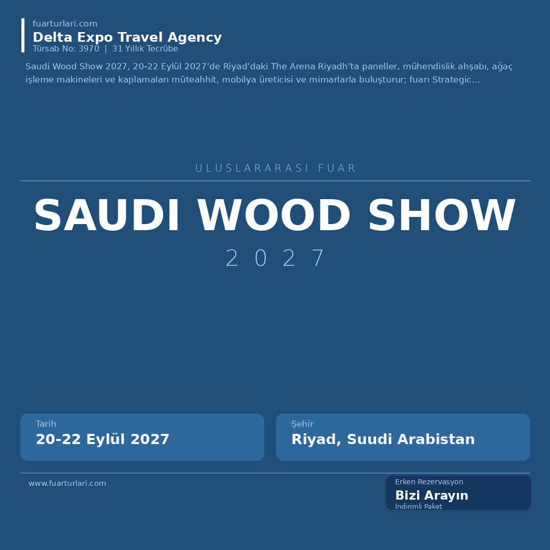 Saudi Wood Show 2027