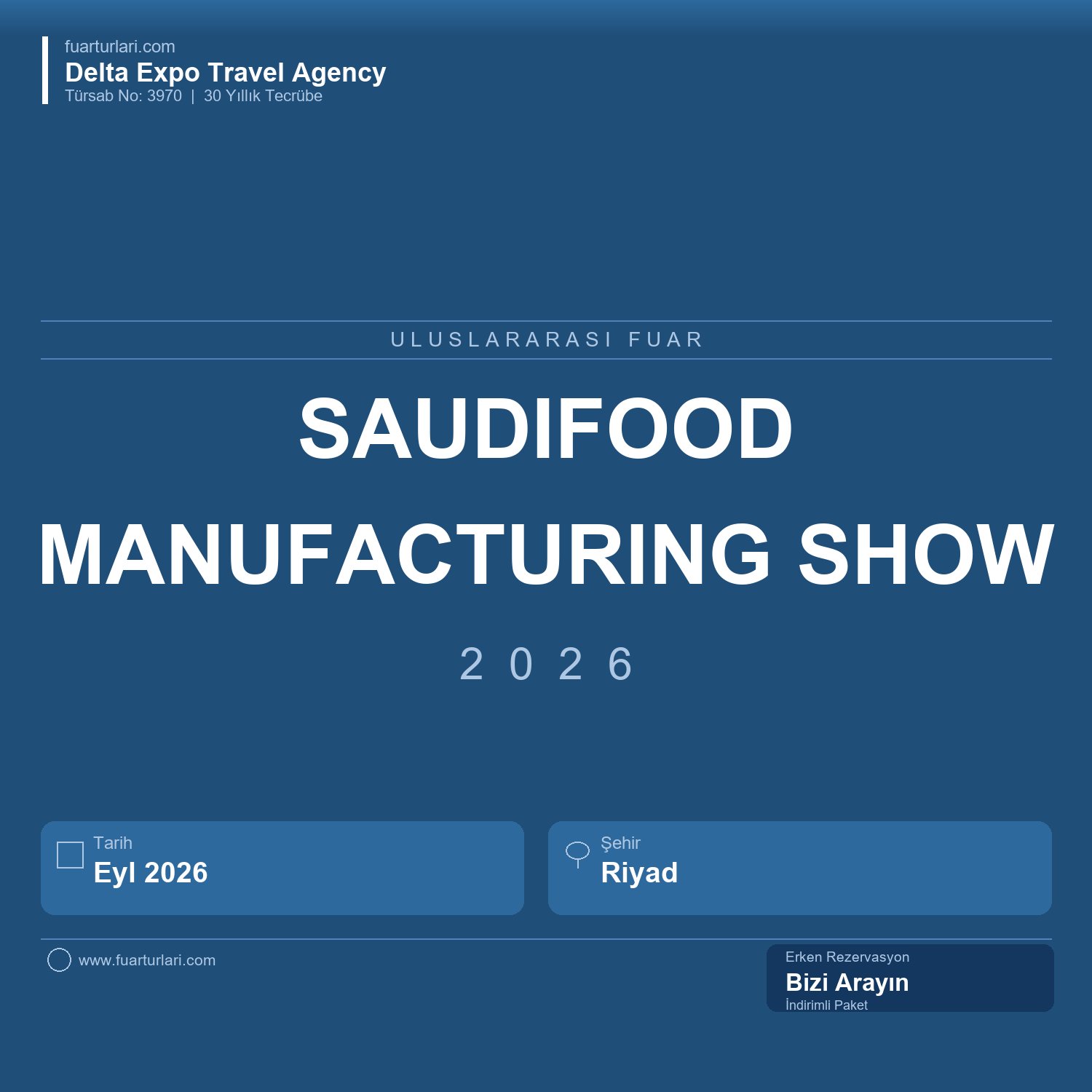 SaudiFood Manufacturing Show 2026