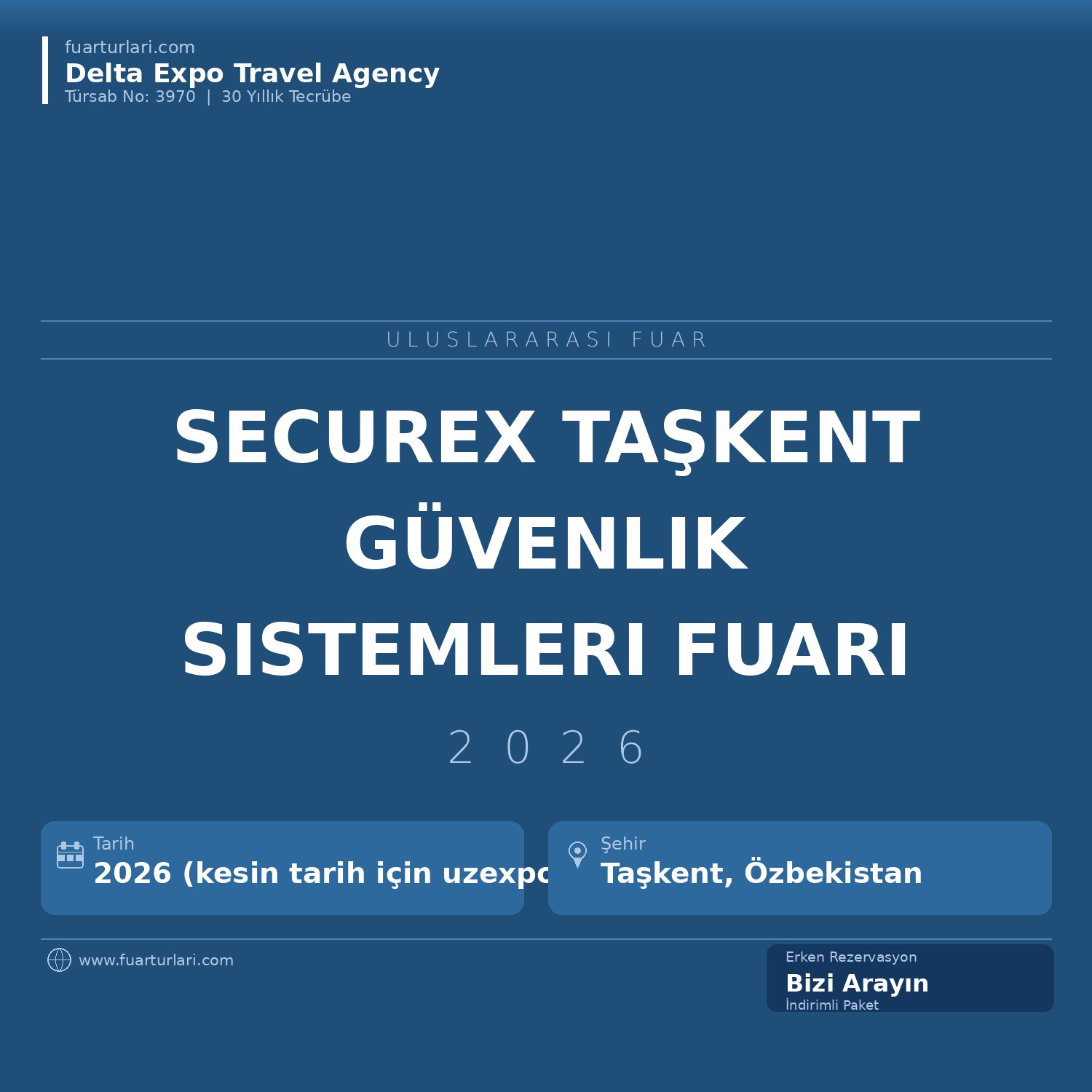 Securex 2026 Taşkent — Uluslararası Güvenlik Sistemleri Fuarı