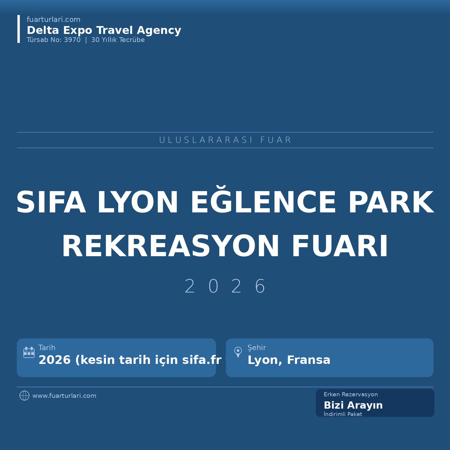 SIFA 2026 — Lyon Uluslararası Eğlence Parkları ve Rekreasyon Sektörü Fuarı