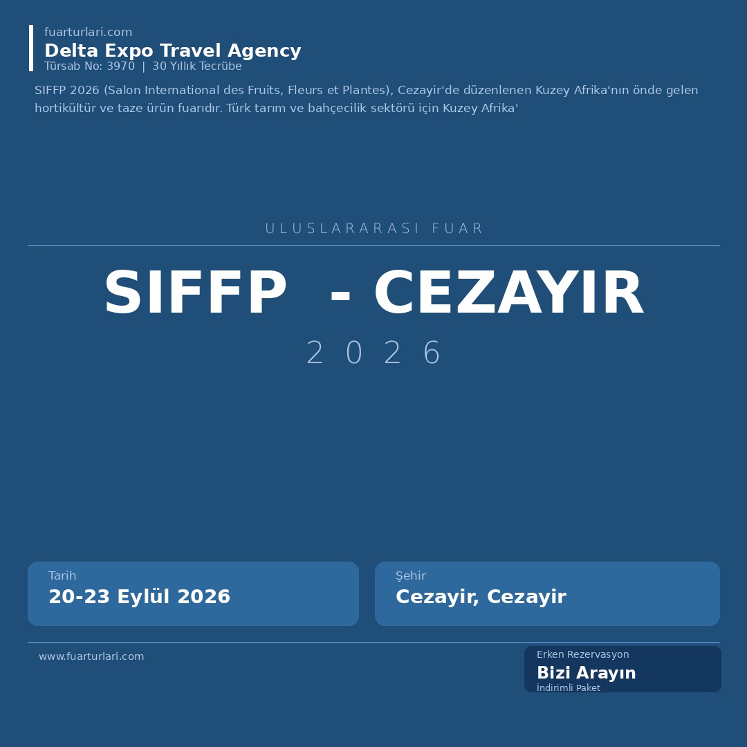 SIFFP 2026 - Cezayir