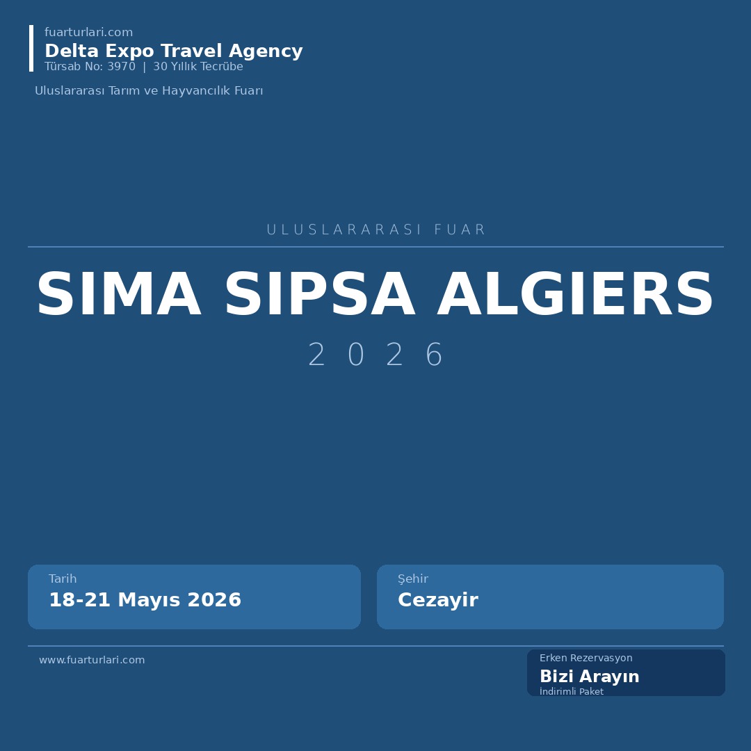 SIMA SIPSA Algiers 2026