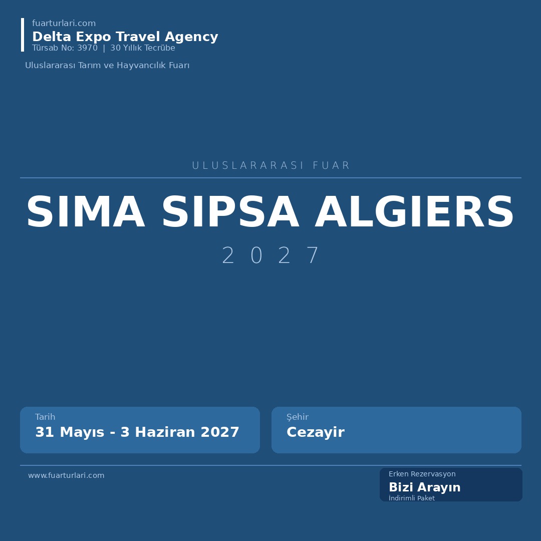 SIMA SIPSA Algiers 2027