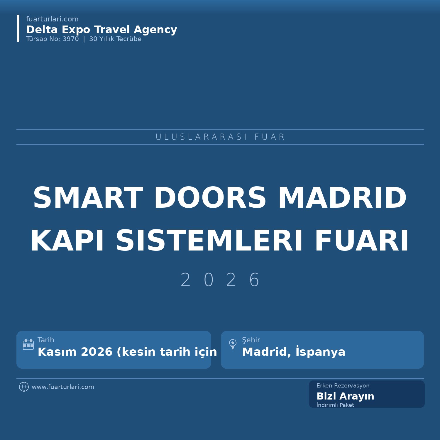 Smart Doors 2026 — Madrid Kapı ve Erişim Sistemleri Fuarı