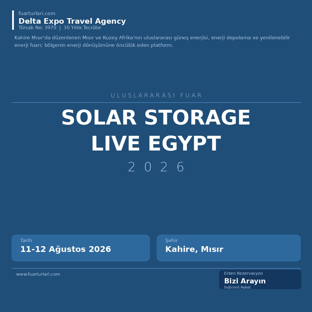 Solar Storage Live Egypt 2026