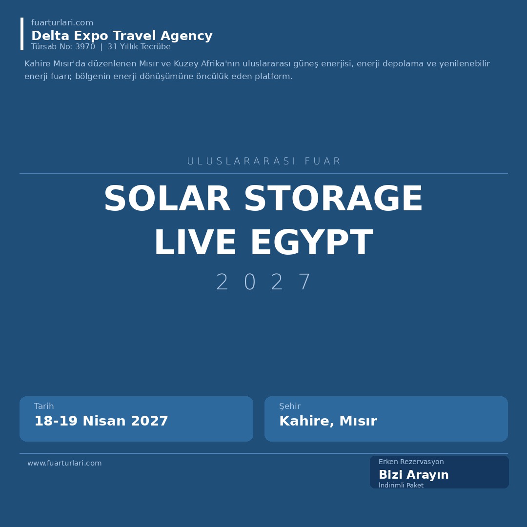 Solar Storage Live Egypt 2027