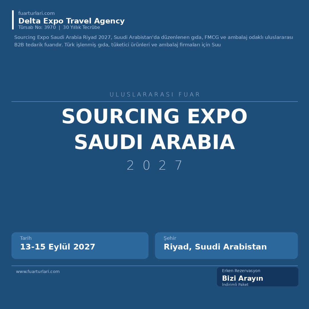 Sourcing Expo Saudi Arabia 2027