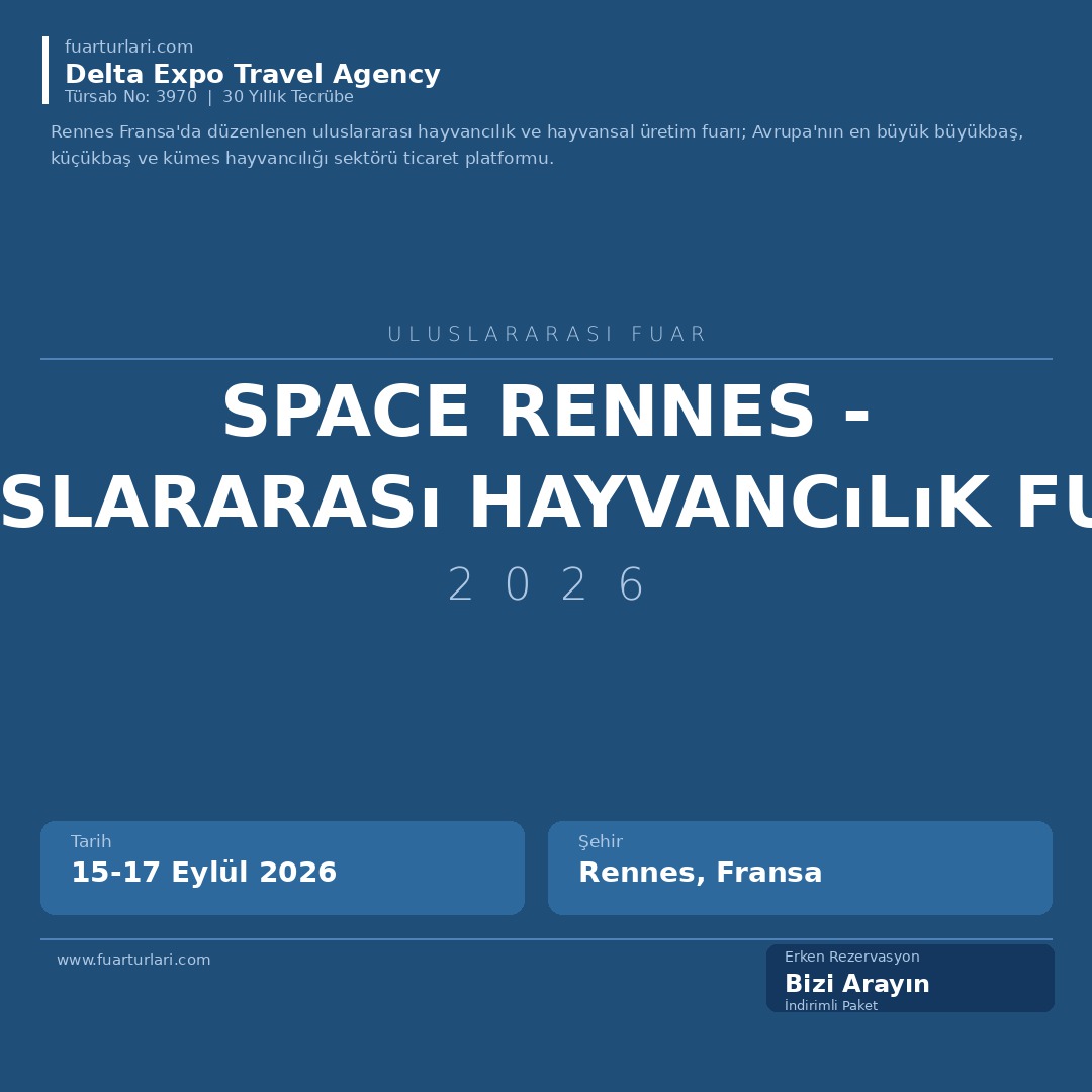 SPACE Rennes 2026 - Uluslararası Hayvancılık Fuarı