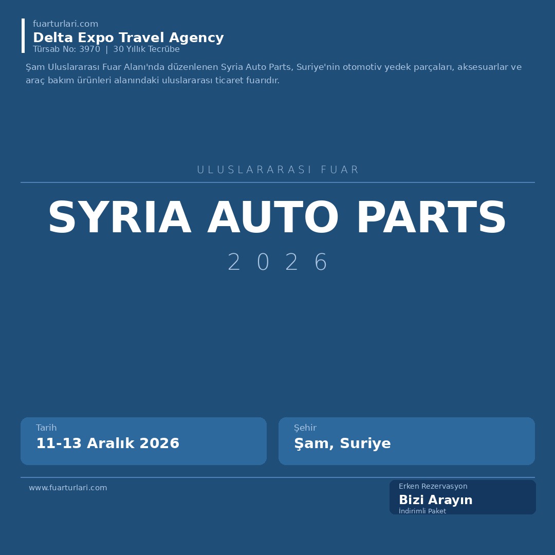 Syria Auto Parts 2026