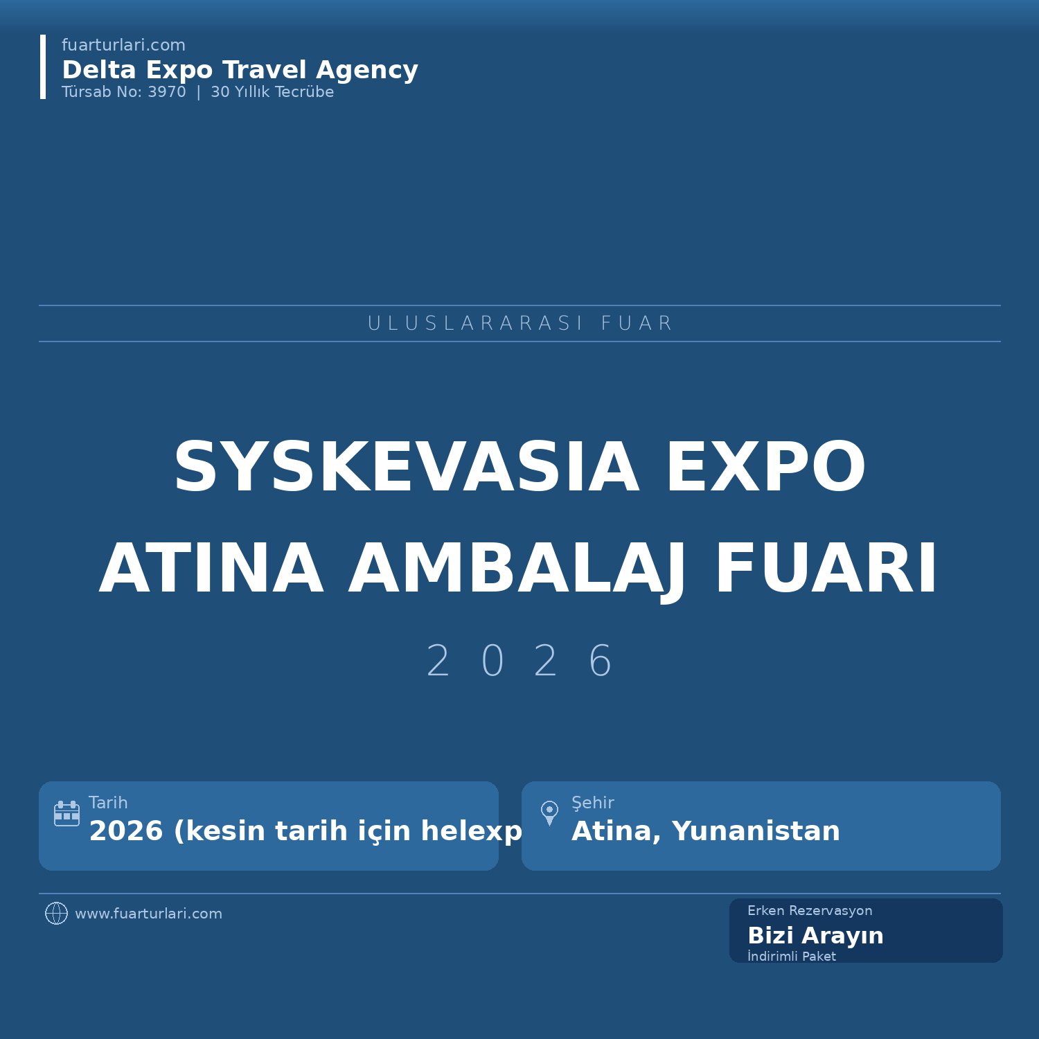 Syskevasia Expo 2026 — Atina Ambalaj Fuarı