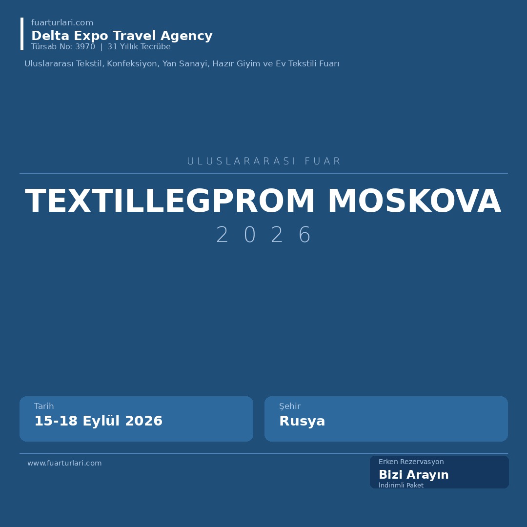 Textillegprom Moskova 2026