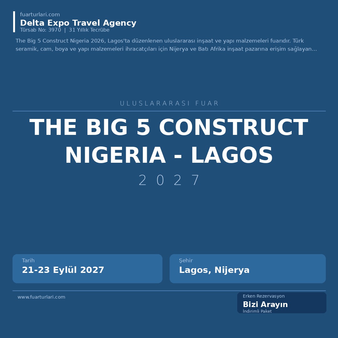 The Big 5 Construct Nigeria 2027 - Lagos