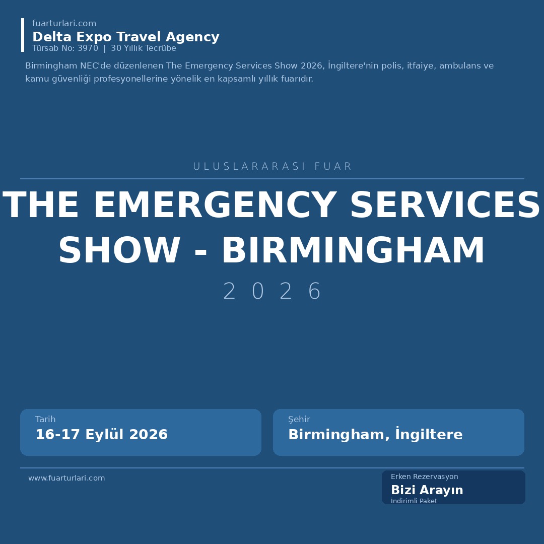 The Emergency Services Show 2026 - Birmingham