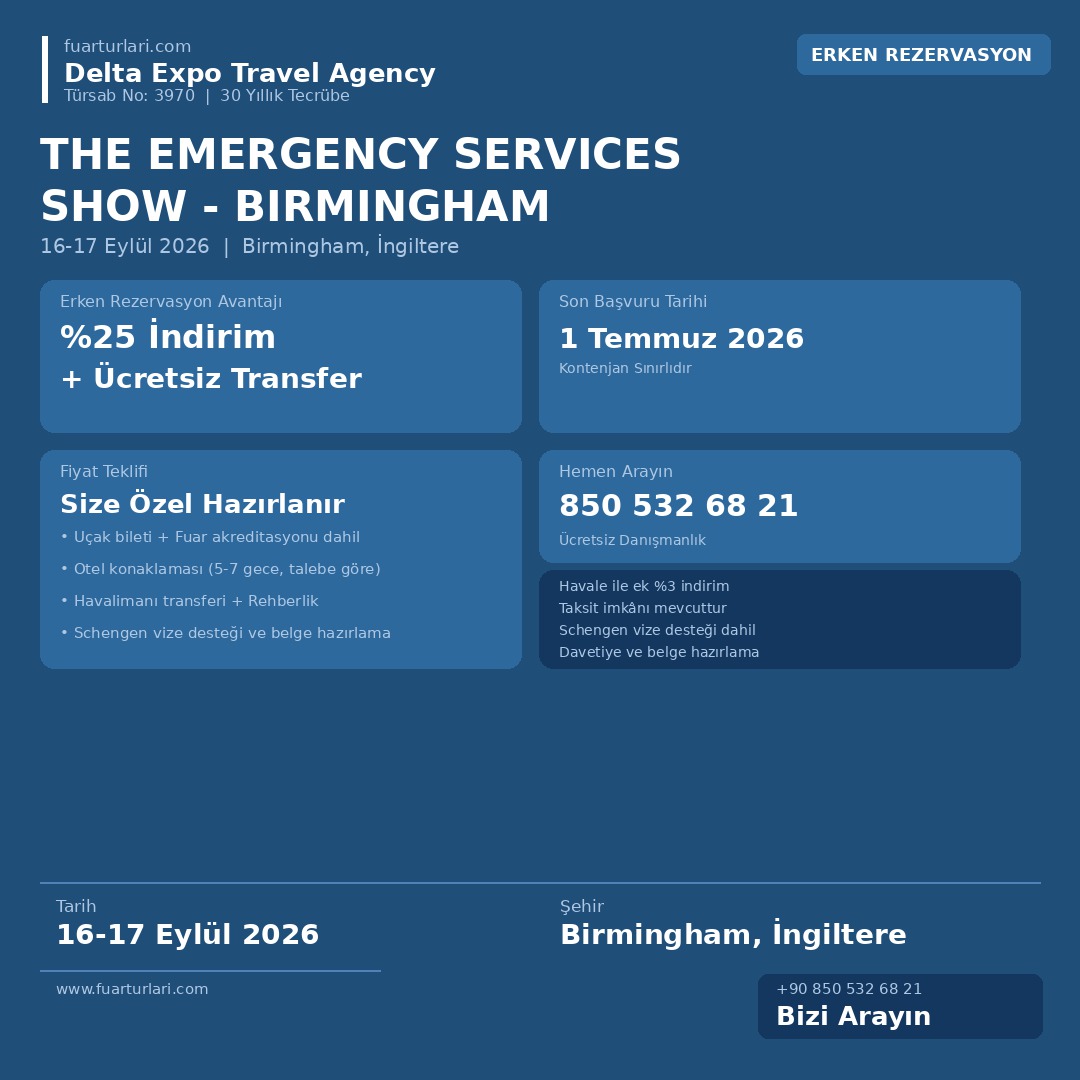 The Emergency Services Show 2026 - Birmingham