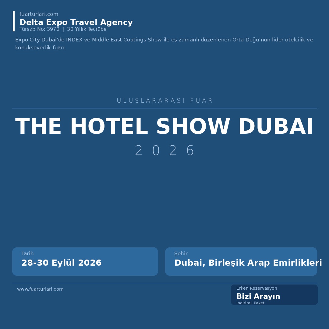 The Hotel Show Dubai 2026