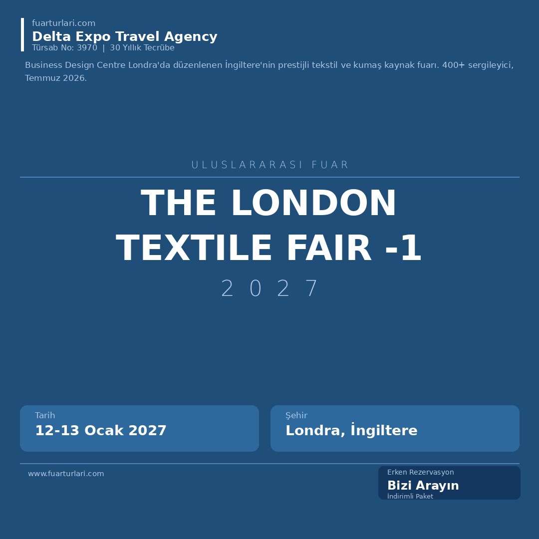 The London Textile Fair 2027-1
