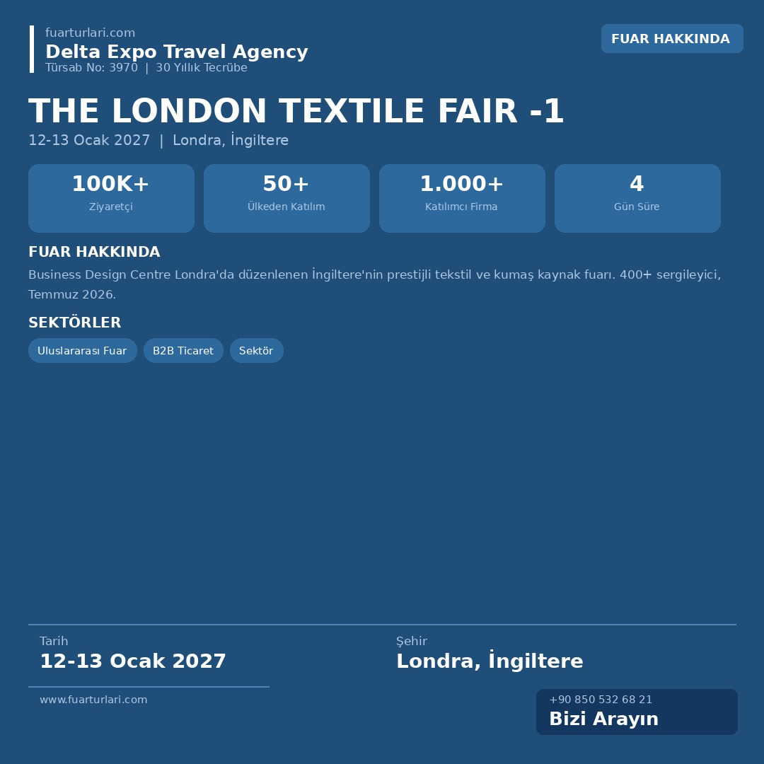 The London Textile Fair 2027-1