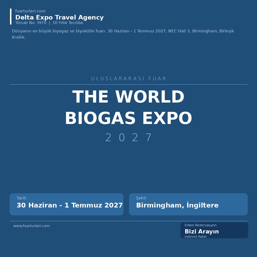 The World Biogas Expo 2027