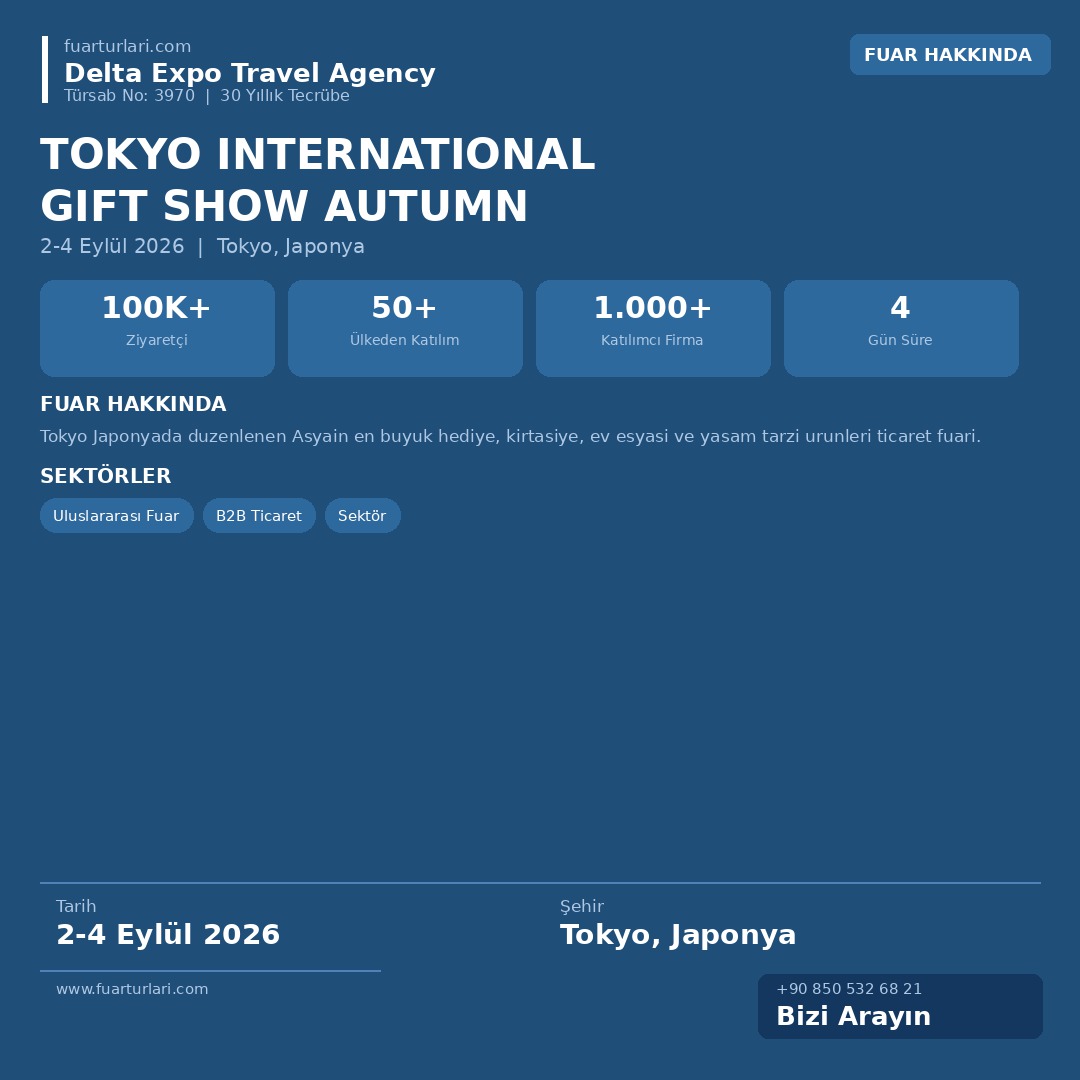 Tokyo International Gift Show Autumn 2026