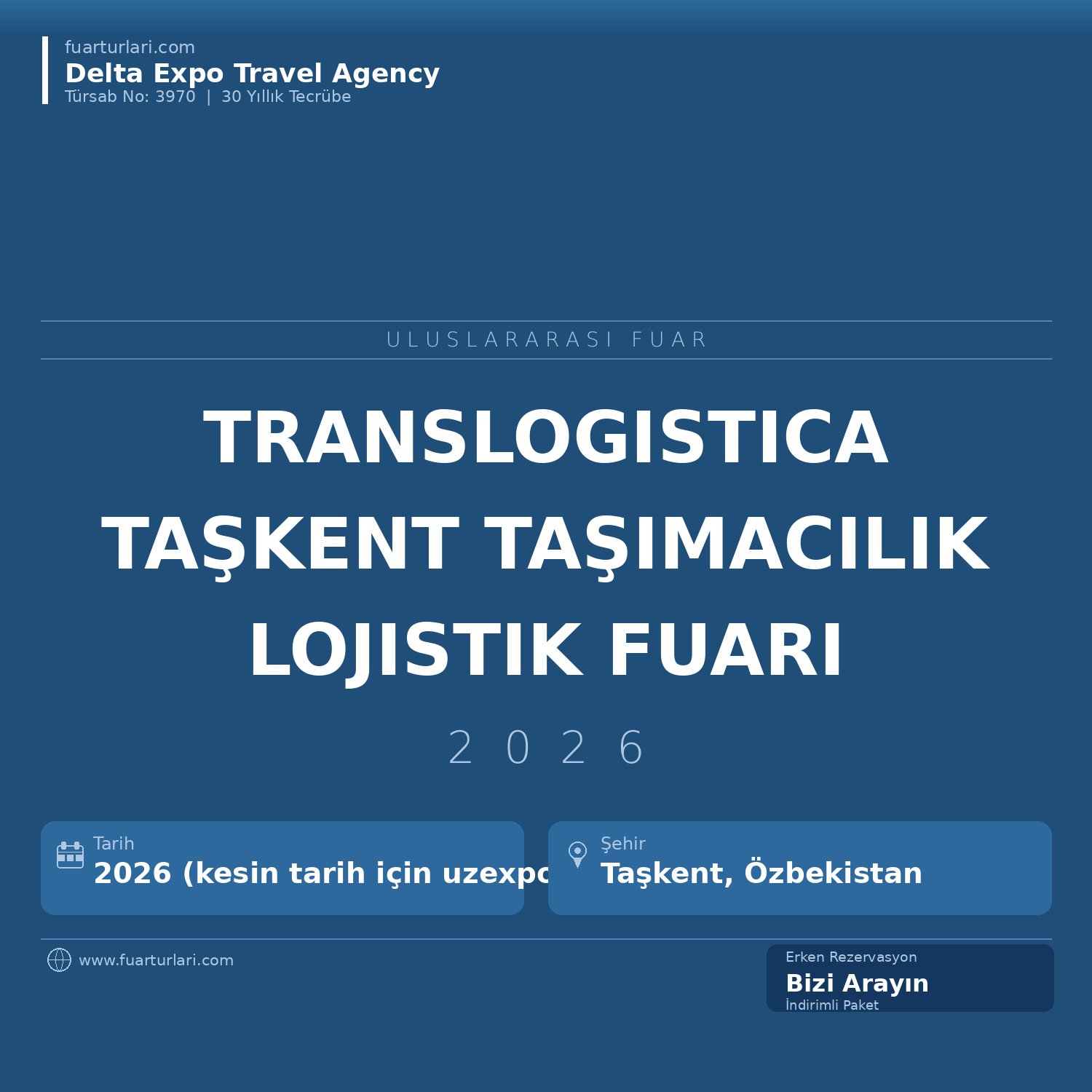 TransLogistica 2026 — Taşkent Uluslararası Taşımacılık ve Lojistik Fuarı