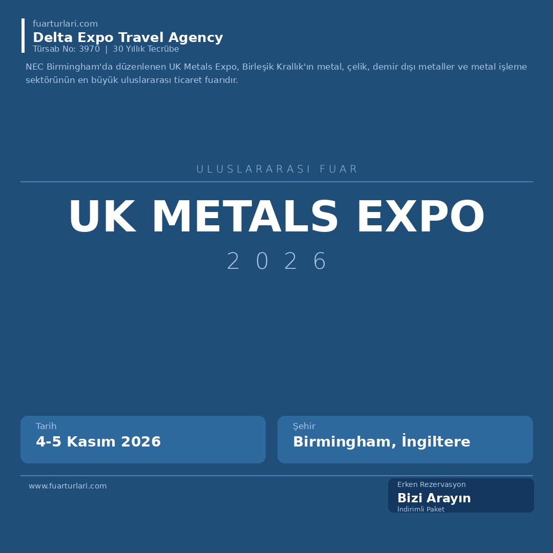UK Metals Expo 2026
