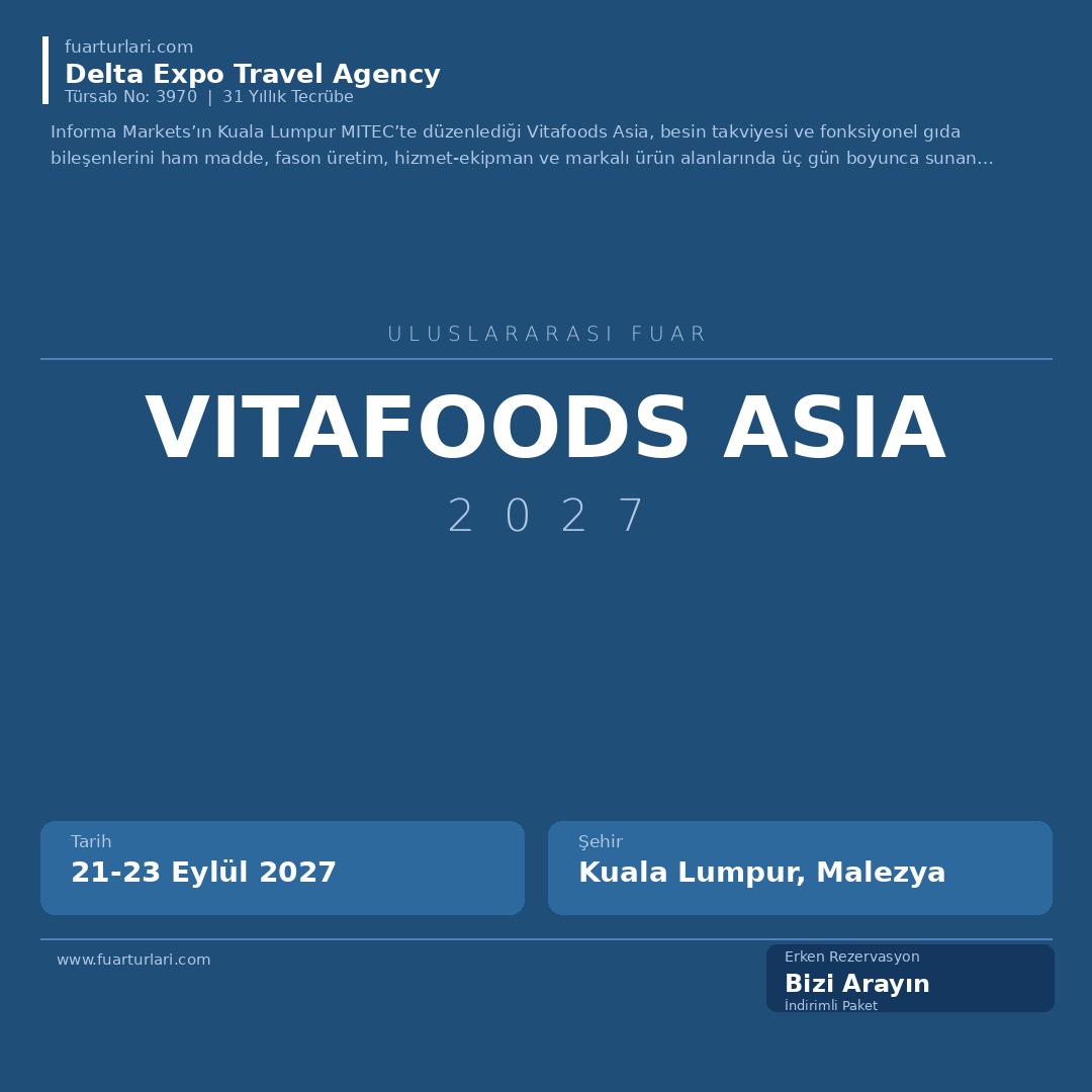 Vitafoods Asia 2027