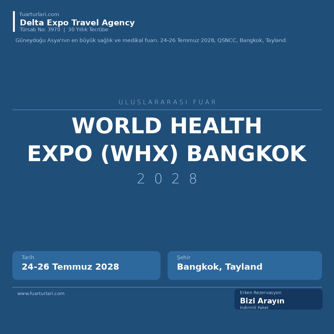 World Health Expo (WHX) Bangkok 2028