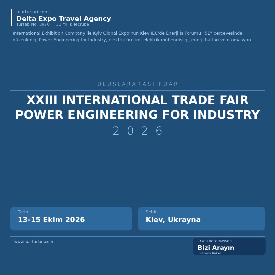 XXIII International Trade Fair Power Engineering for Industry 2026