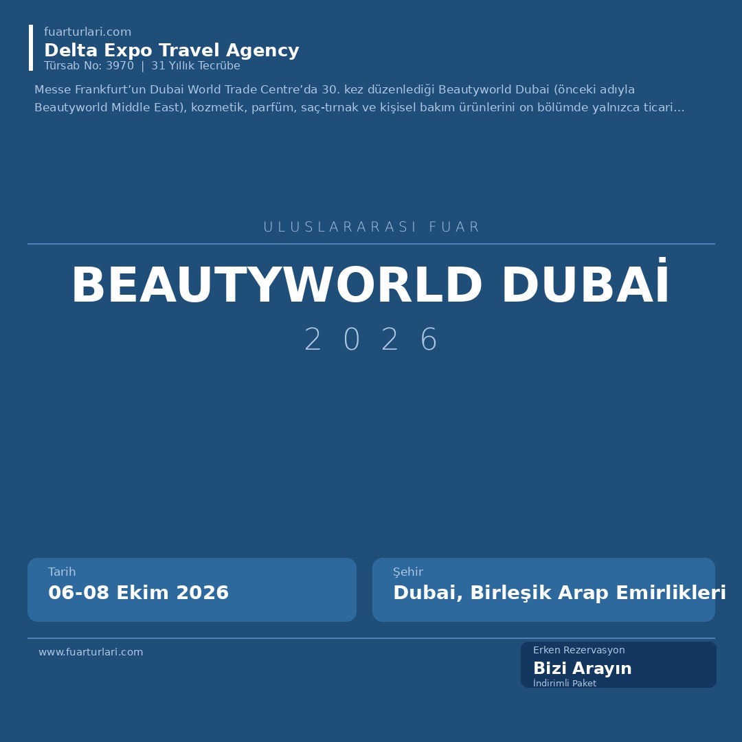 Beautyworld Dubai 2026