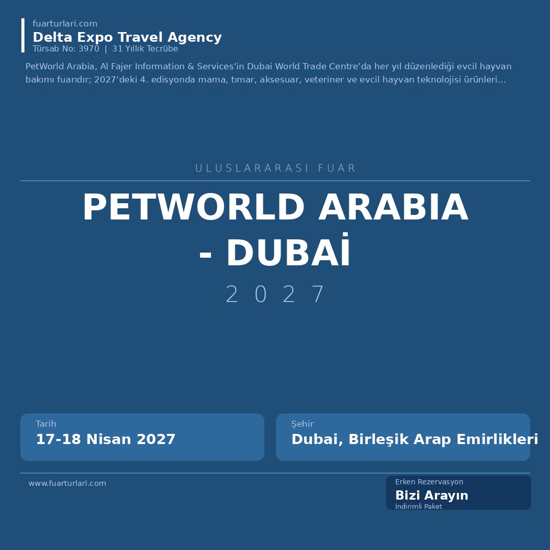 PetWorld Arabia 2027 - Dubai