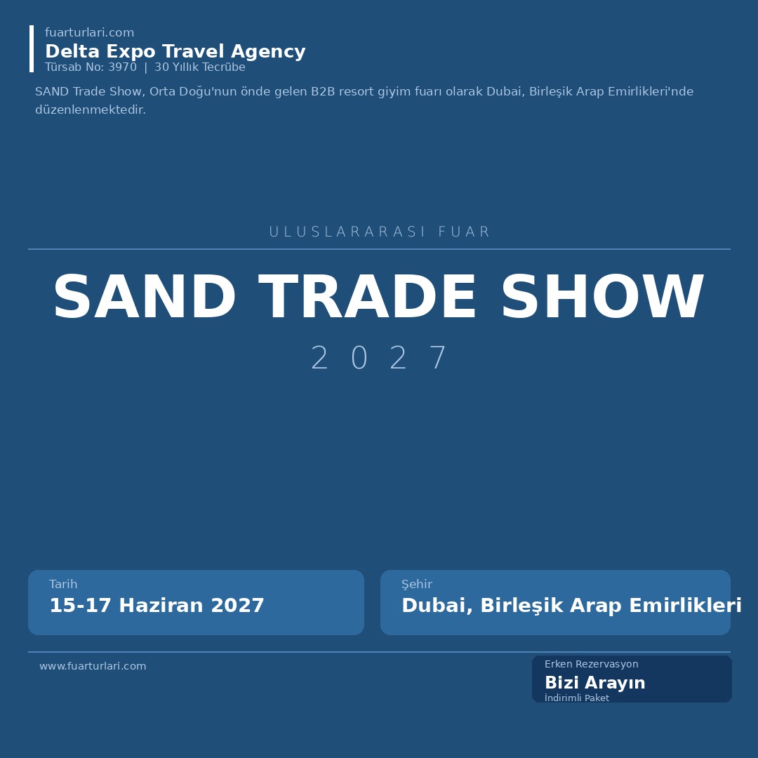 SAND Trade Show 2027