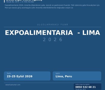 Expoalimentaria - Lima 2026 Günlük Program ve Hall Haritası Rehberi