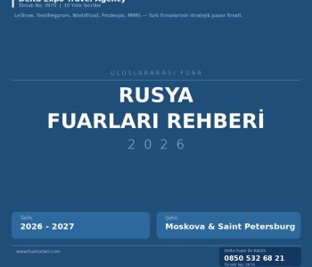 Rusya Fuarları Rehberi 2026-2027 — Moskova ve Saint Petersburg Fuar Turu