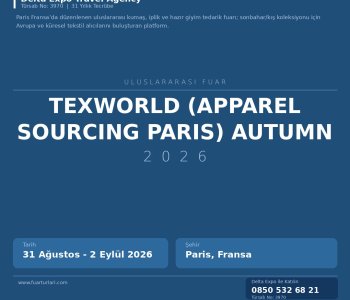 Parisı'den Haberler: Texworld (Apparel Sourcing Paris) Autumn 2026 Tarihi Yaklaşıyor