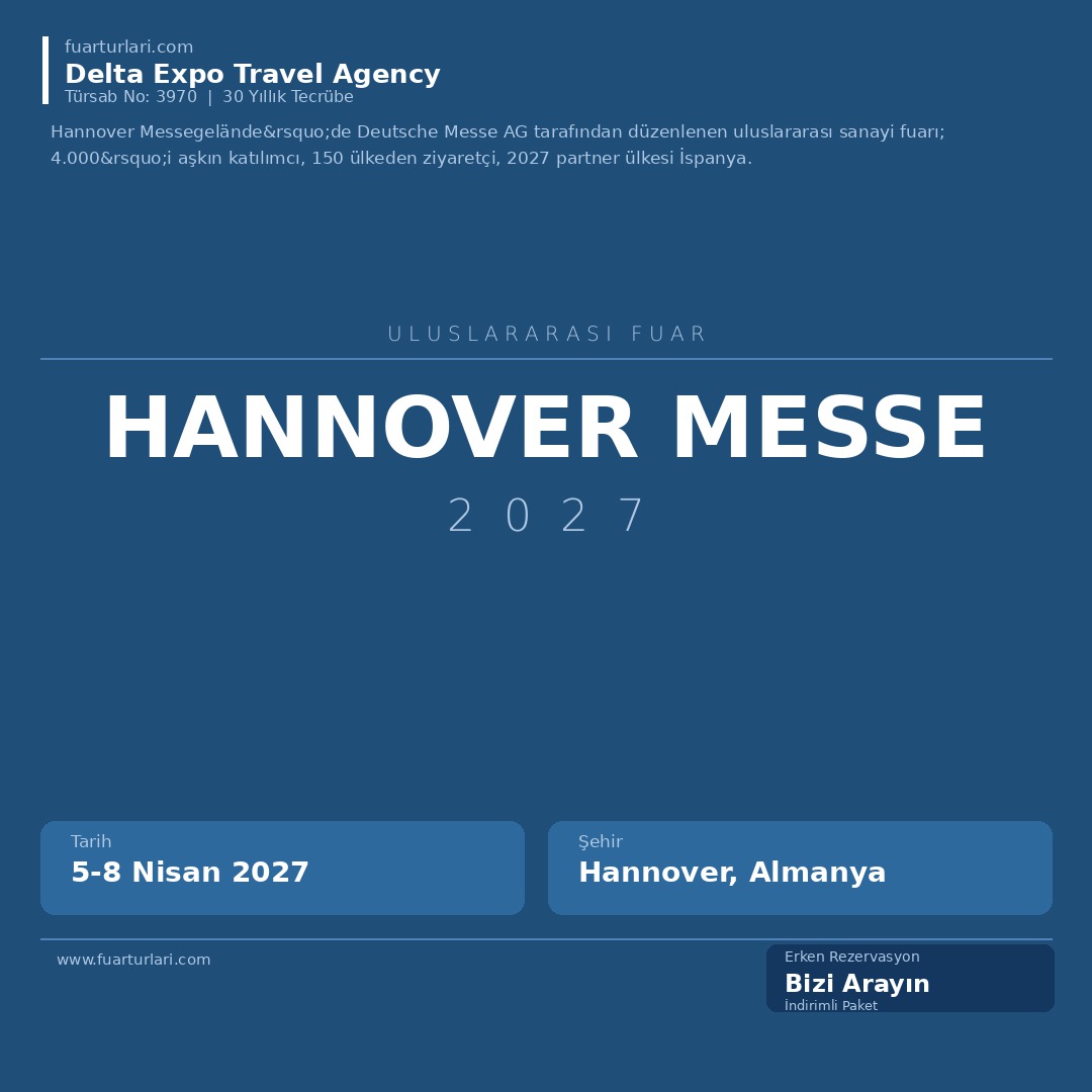 Hannover Messe 2027