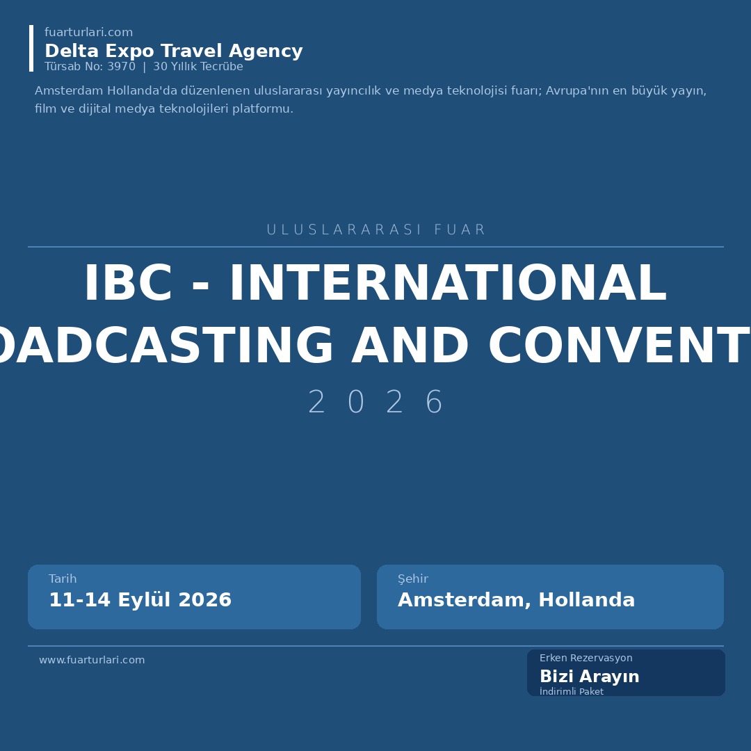 IBC 2026 - International Broadcasting and Convention
