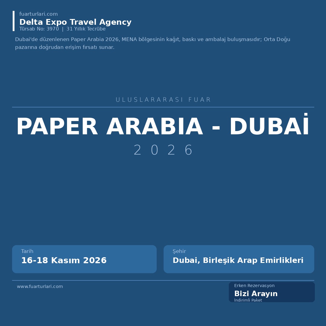 Paper Arabia 2026 - Dubai