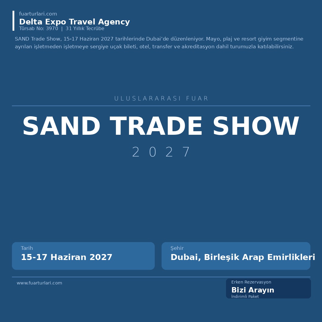 SAND Trade Show 2027